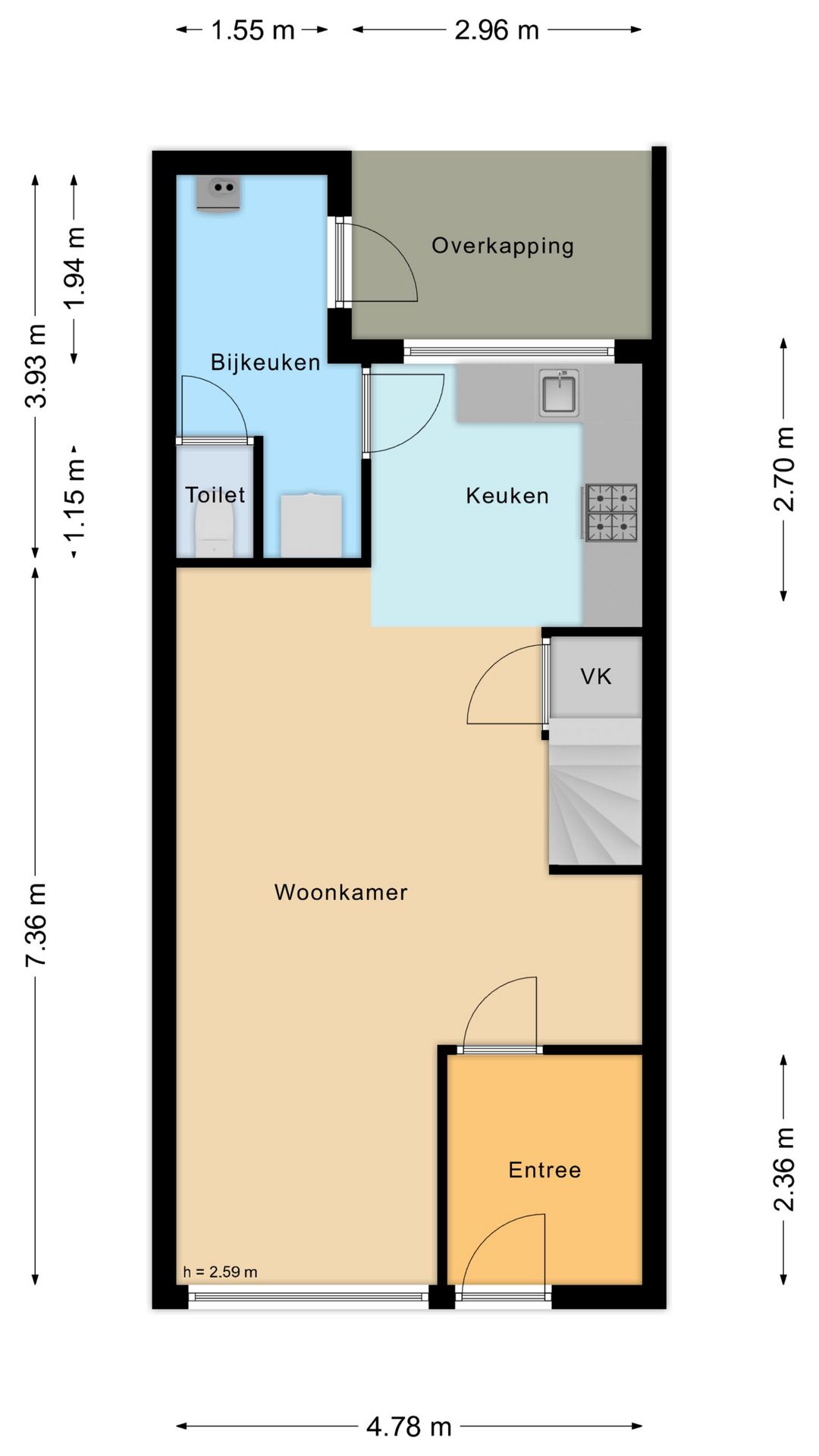 Foto 25 van Werfstraat 1-D