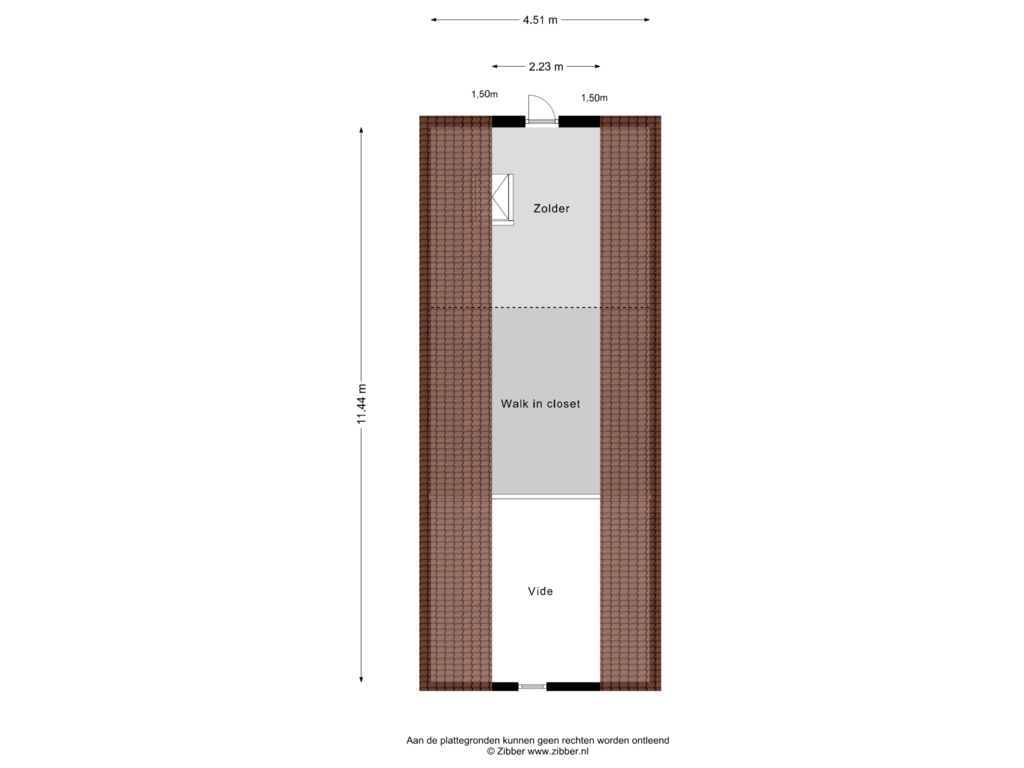 View floorplan of Zolder of Spinolaberg 6