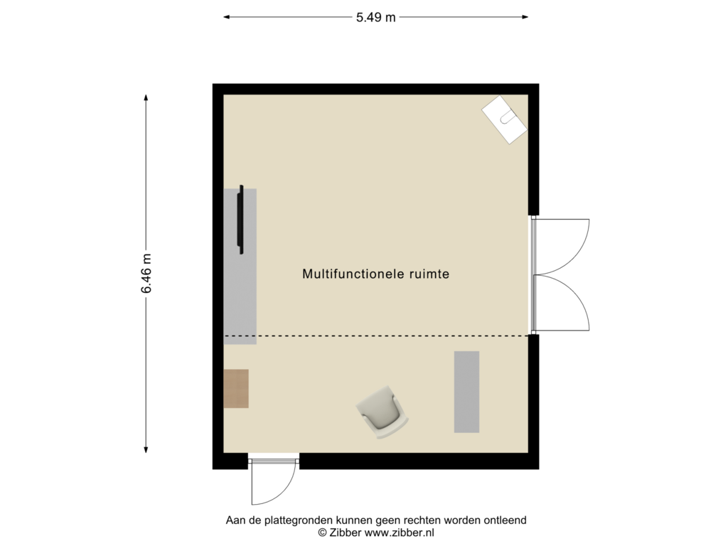 View floorplan of Bijgebouw of Spinolaberg 6