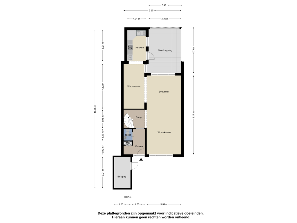 Bekijk plattegrond van Begane Grond van Udinestraat 19