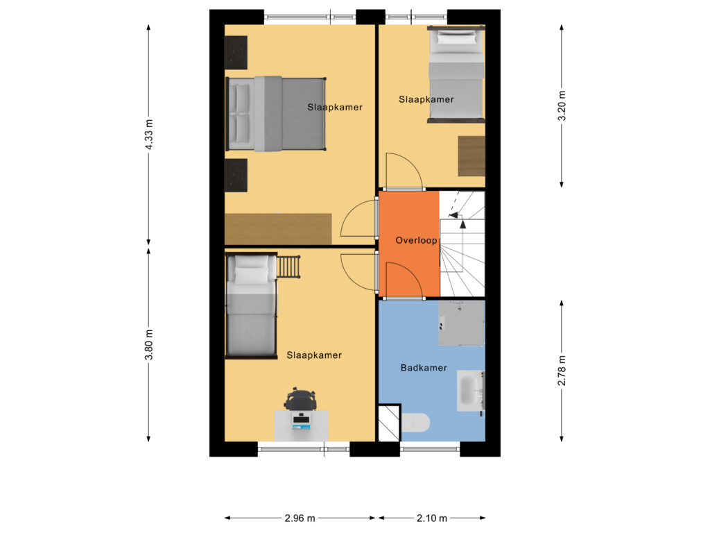 Bekijk plattegrond van verdieping van Wateroord 34