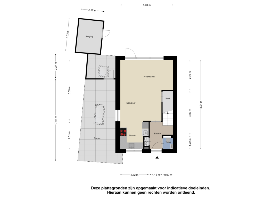 View floorplan of Begane grond of De Uitvang 11