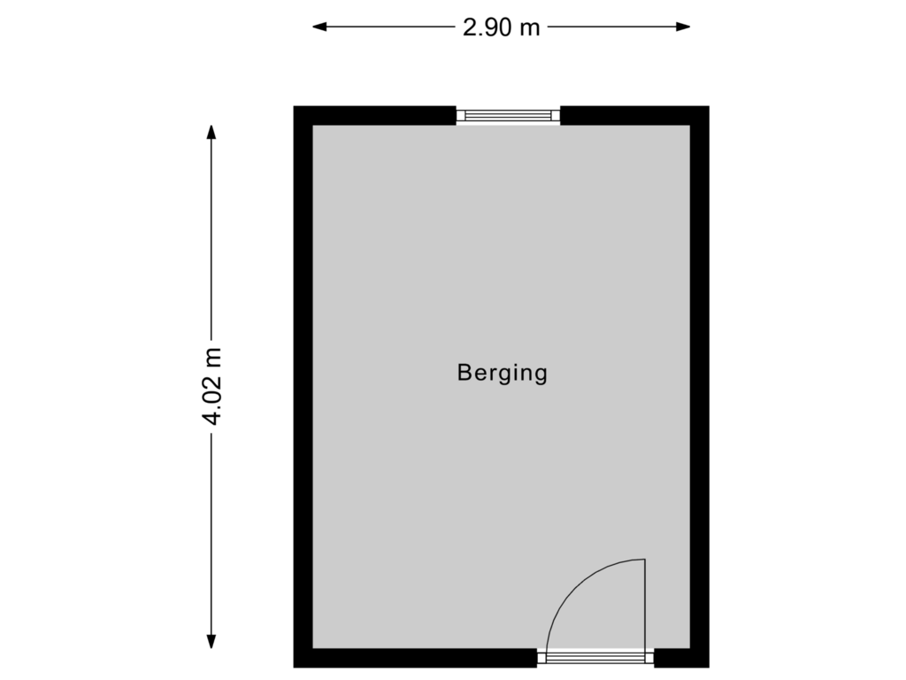 Bekijk plattegrond van Berging van G.A. Brederolaan 65-B