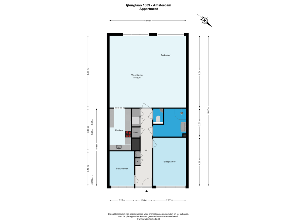 Bekijk plattegrond van Appartment van IJburglaan 1009