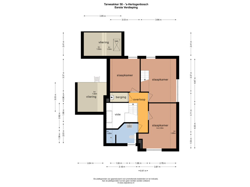 Bekijk plattegrond van EERSTE VERDIEPING van Tarweakker 58