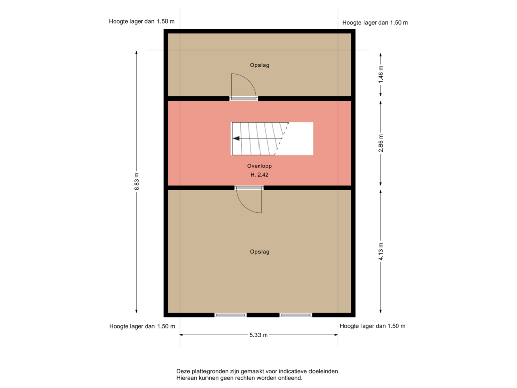 Bekijk plattegrond van Floor 2 van Kommisjewei 168