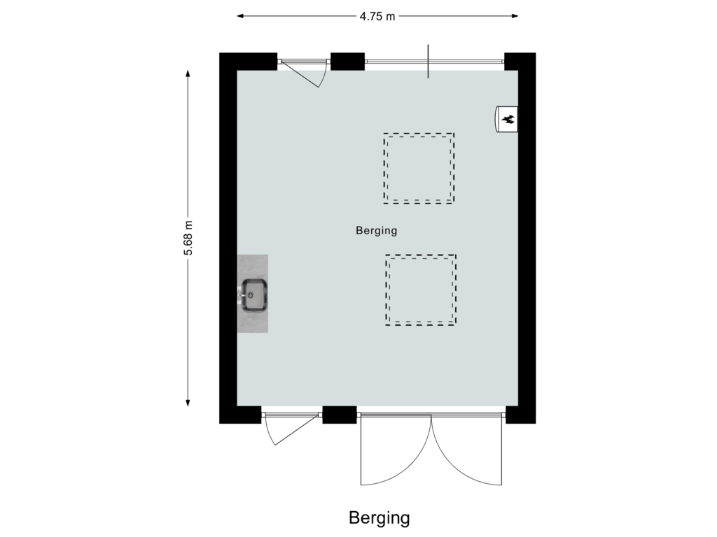 Bekijk plattegrond van Berging van Hertoginnenlaan 13