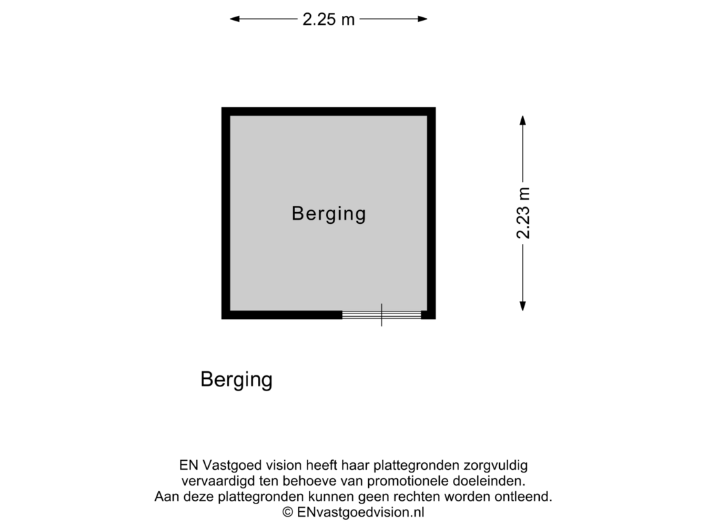 Bekijk plattegrond van Berging van IJburglaan 1490