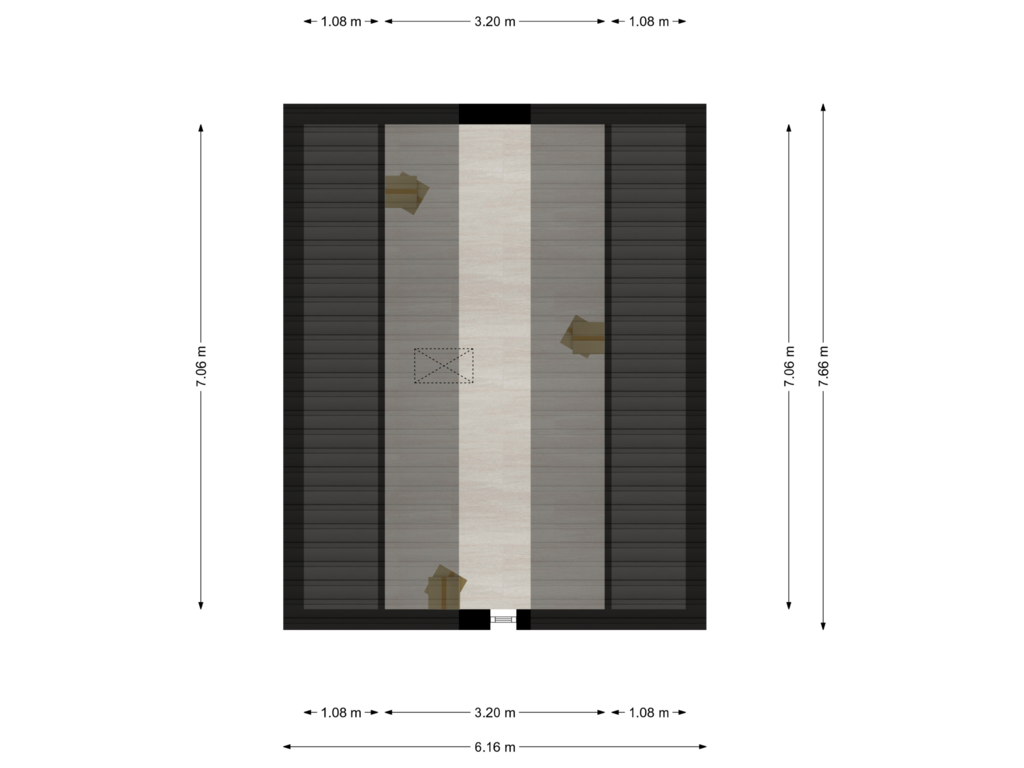 Bekijk plattegrond van Zolder van Jan de Rooijstraat 22