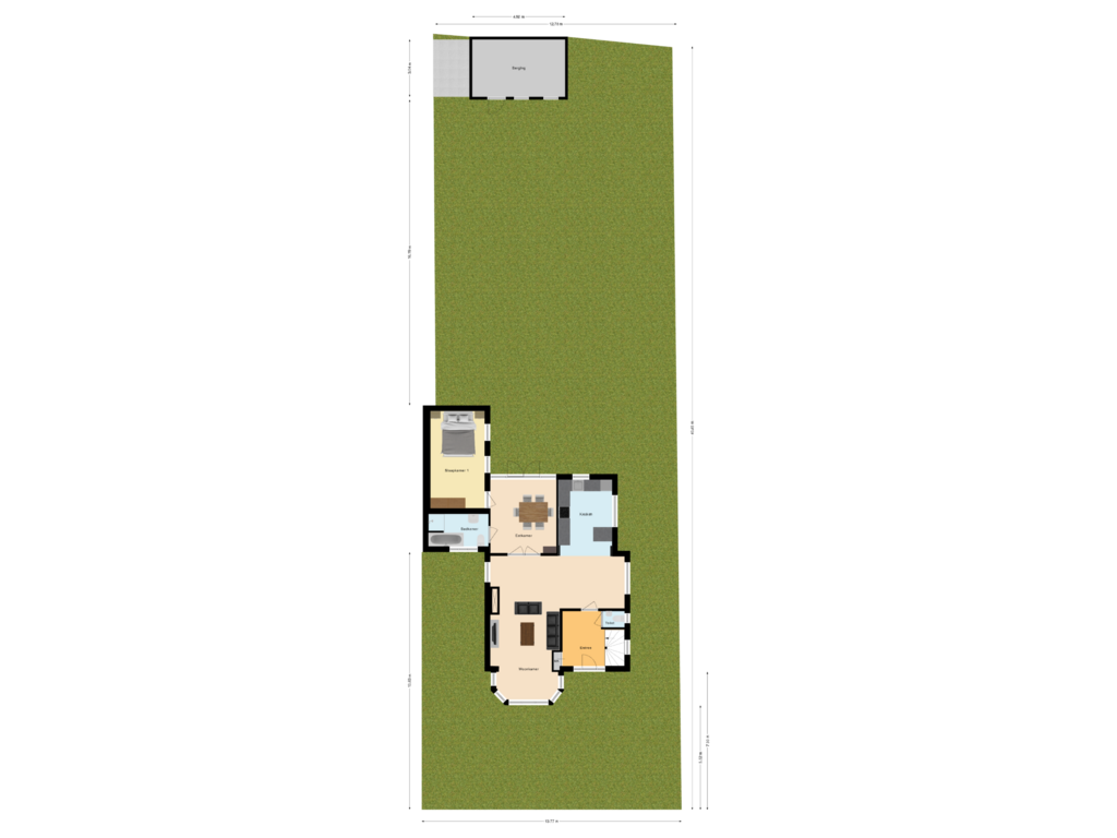 View floorplan of Situatie of St Jansvoort 12