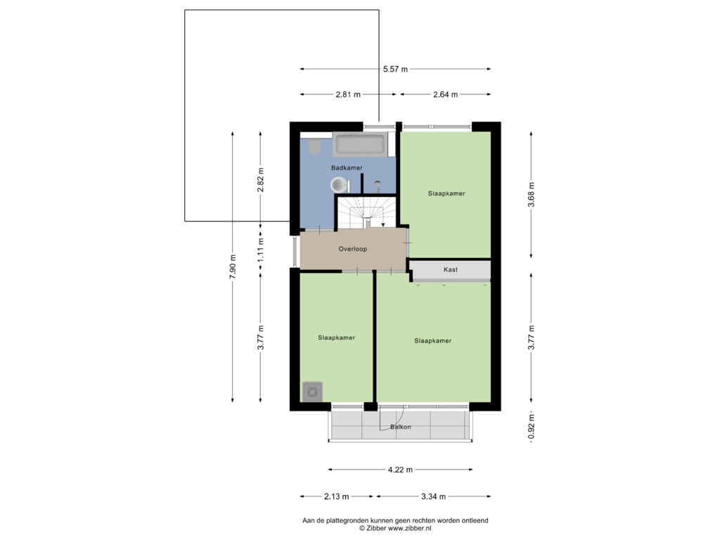 Bekijk plattegrond van Eerste verdieping van Hofkamp 31