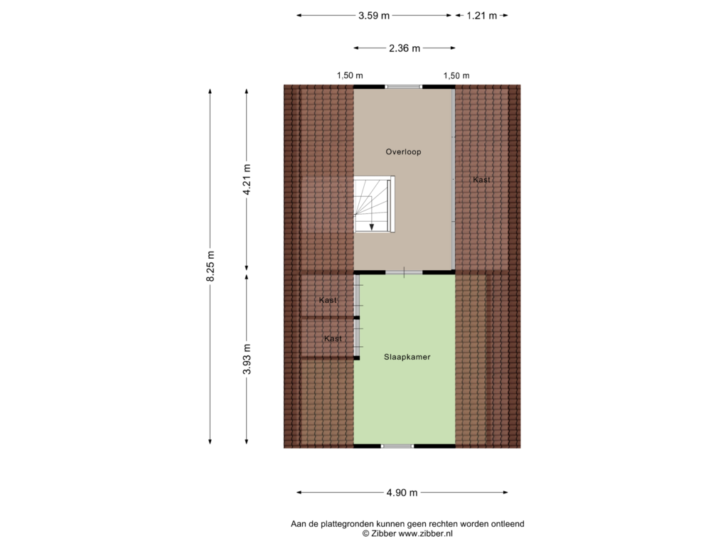 Bekijk plattegrond van Tweede verdieping van Hofkamp 31