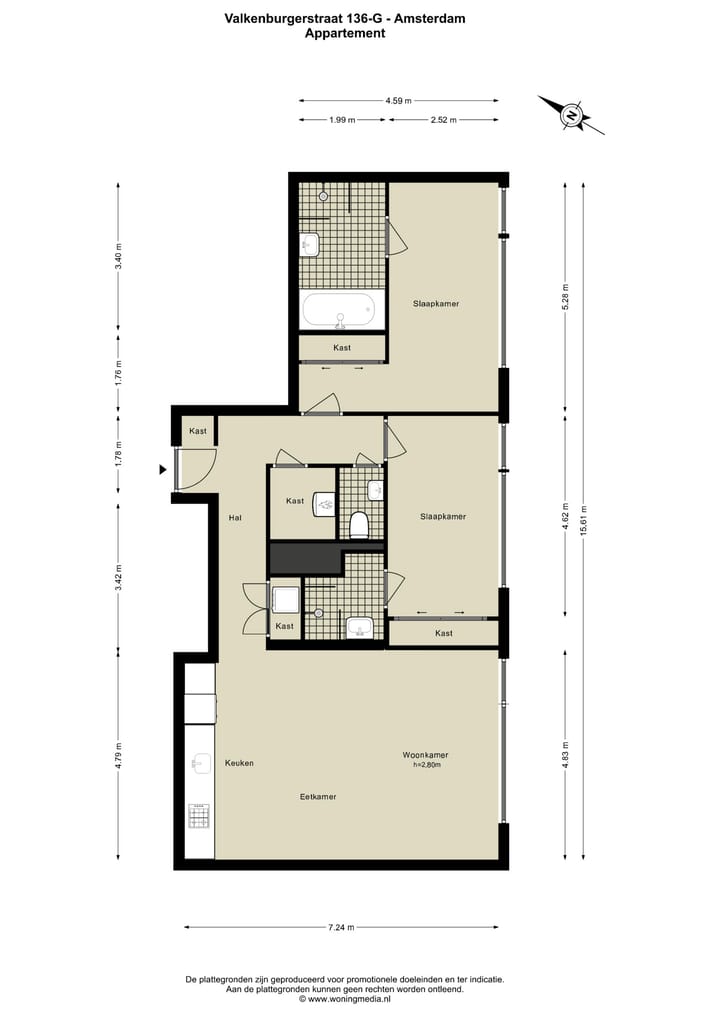 Foto 46 van Valkenburgerstraat 136-G