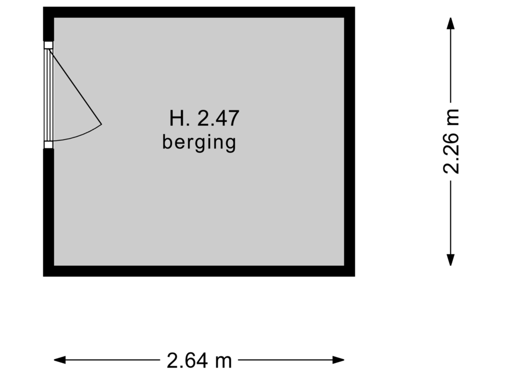 Bekijk plattegrond van berging van Phohistraat 58