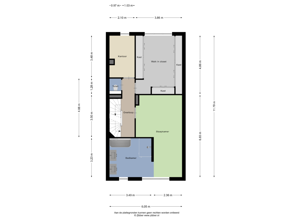 View floorplan of Eerste Verdieping of Herman Gortersingel 2