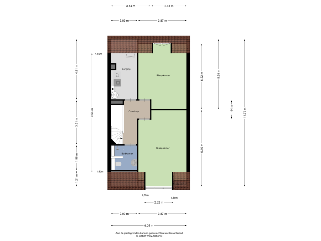 View floorplan of Tweede Verdieping of Herman Gortersingel 2