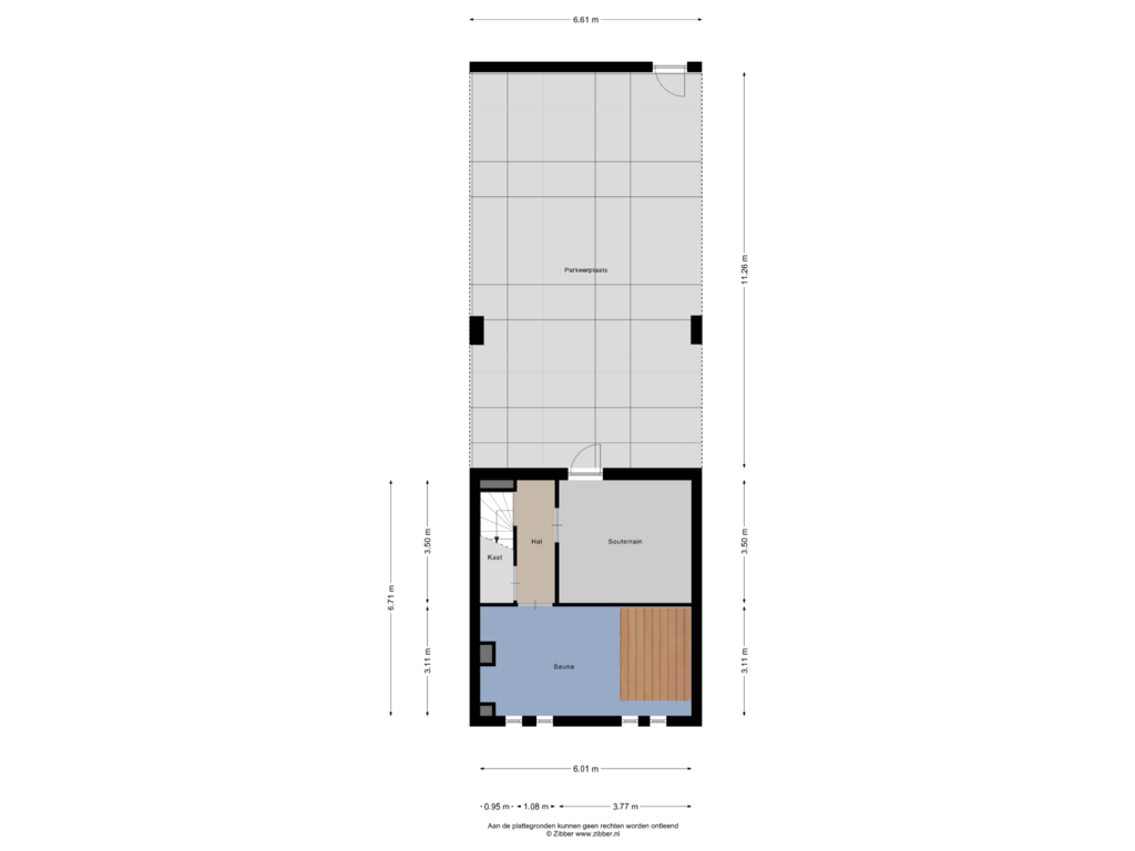 View floorplan of Souterrain of Herman Gortersingel 2