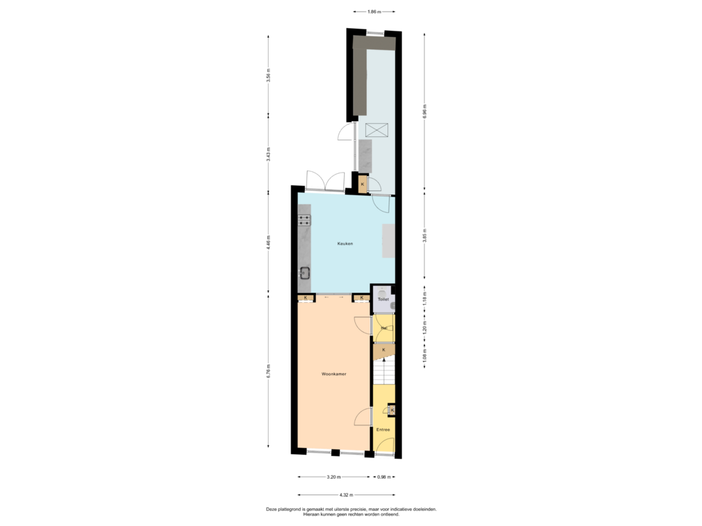 Bekijk plattegrond van Begane Grond van Kerkstraat 19