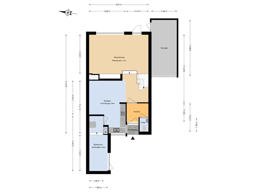 View floorplan of Begane grond of Esdoorndreef 31