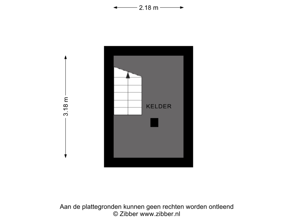 View floorplan of Kelder of Dennenweg 22