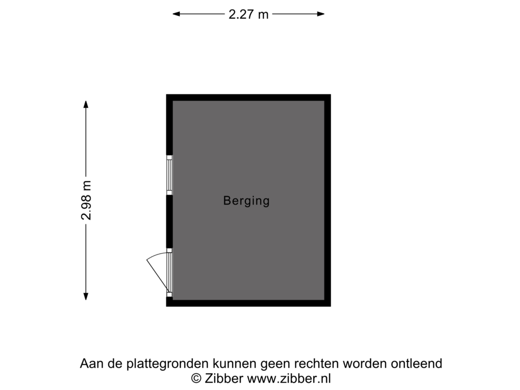 View floorplan of Berging of Dennenweg 22