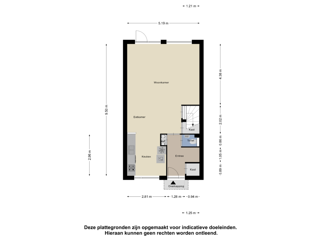 Bekijk plattegrond van Begane Grond van Hondsrug 6