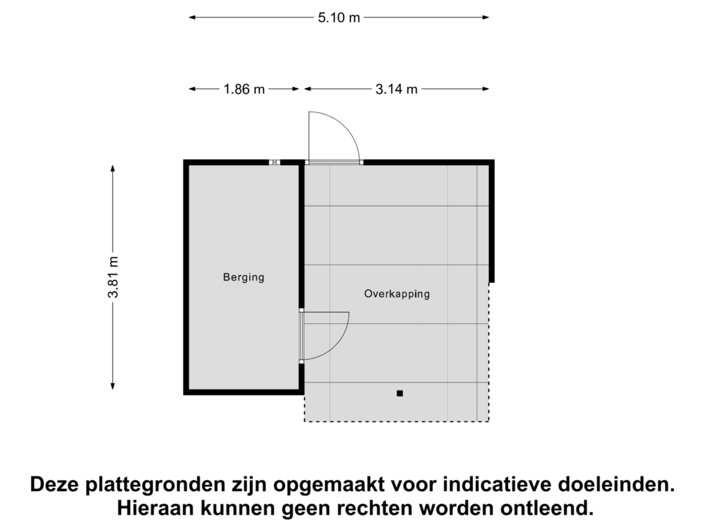 Bekijk plattegrond van Berging van Hondsrug 6