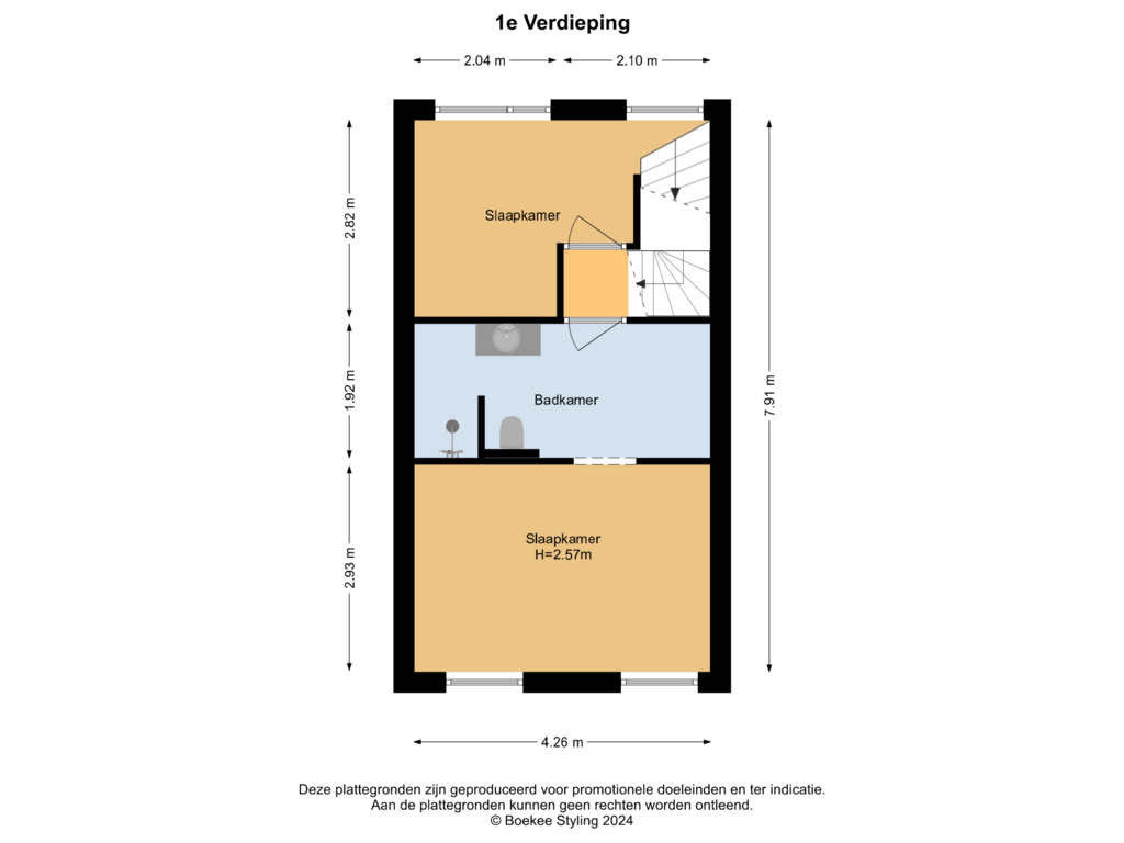 Bekijk plattegrond van 1e Verdieping van Bankastraat 33