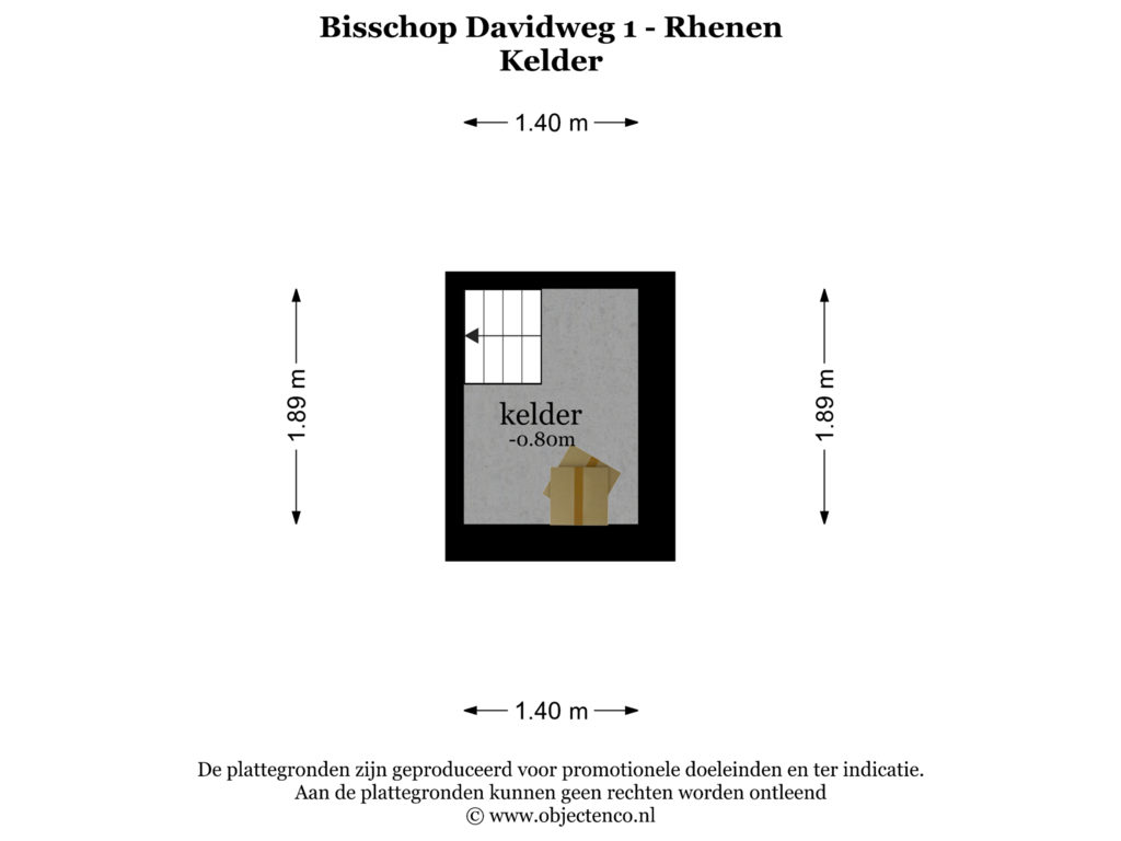 Bekijk plattegrond van KELDER van Bisschop Davidweg 1