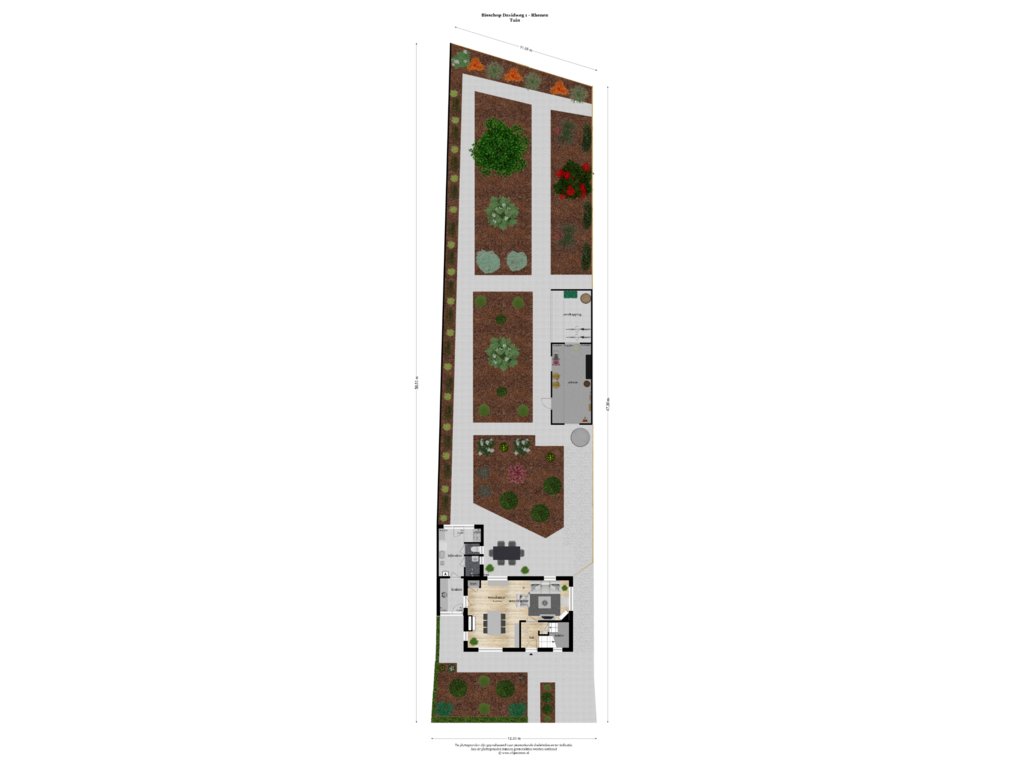 Bekijk plattegrond van TUIN van Bisschop Davidweg 1