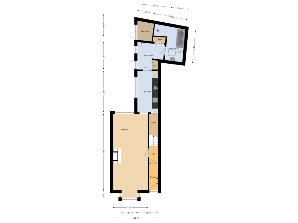 Bekijk plattegrond van Begane grond van Schuttevaerstraat 28