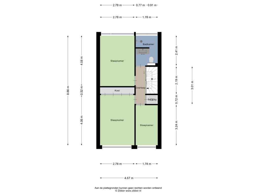 Bekijk plattegrond van Eerste verdieping van Carneoolstraat 7