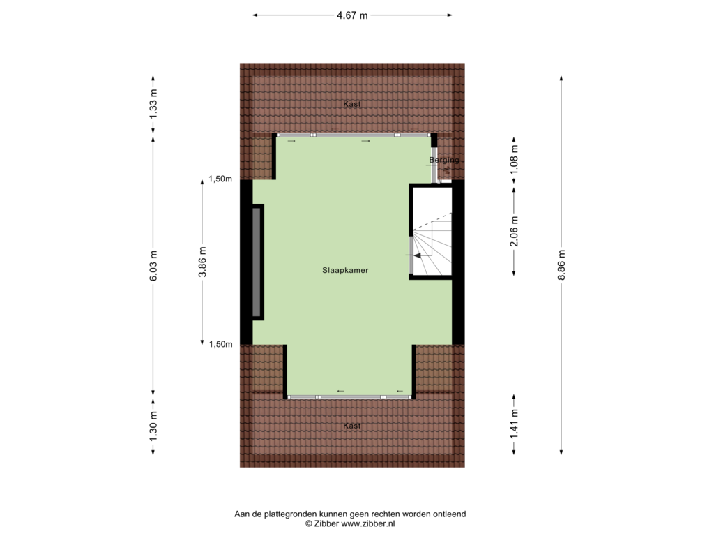 Bekijk plattegrond van Tweede verdieping van Carneoolstraat 7