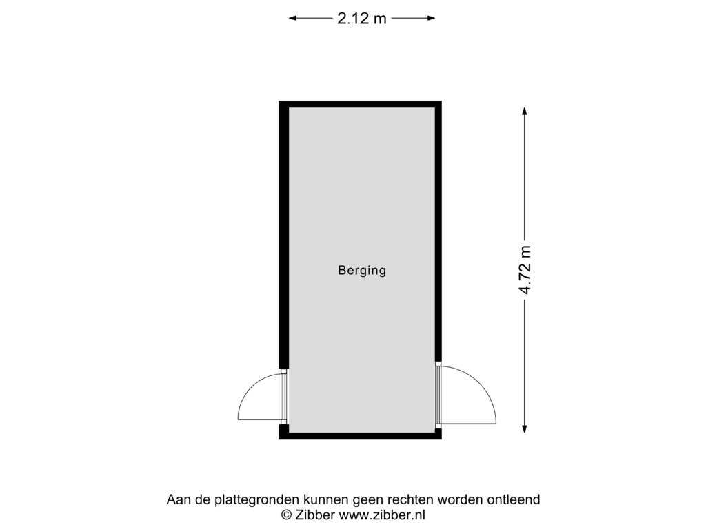 Bekijk plattegrond van Berging van Carneoolstraat 7