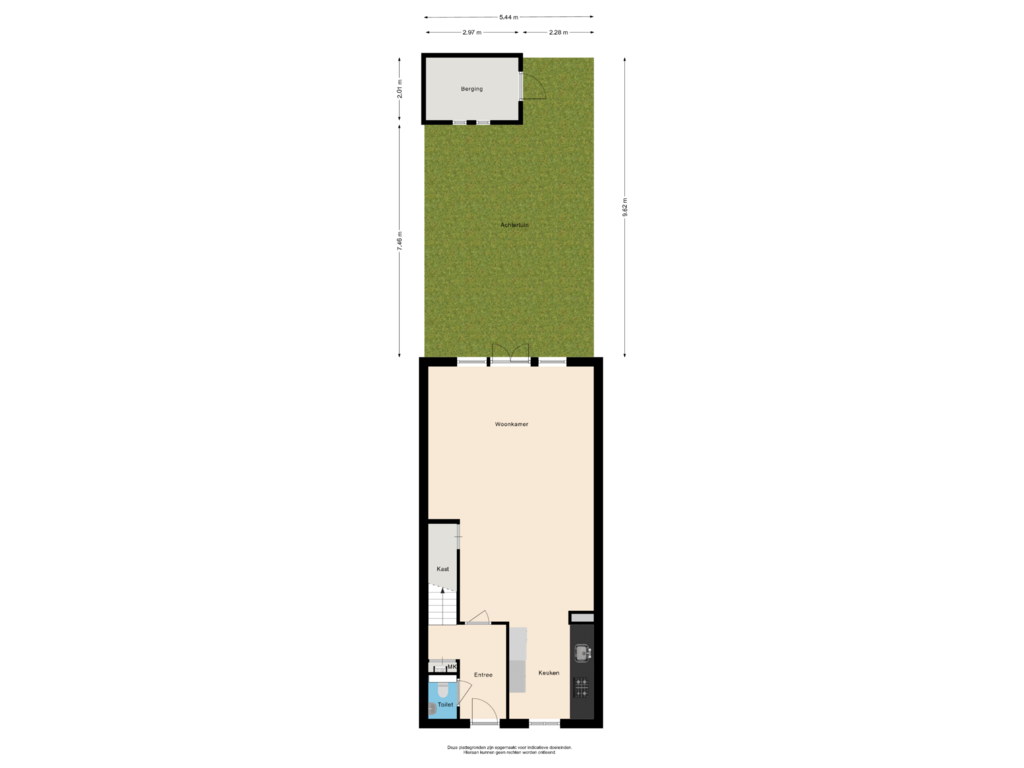 Bekijk plattegrond van Situatie van Schrijverskwartier 27