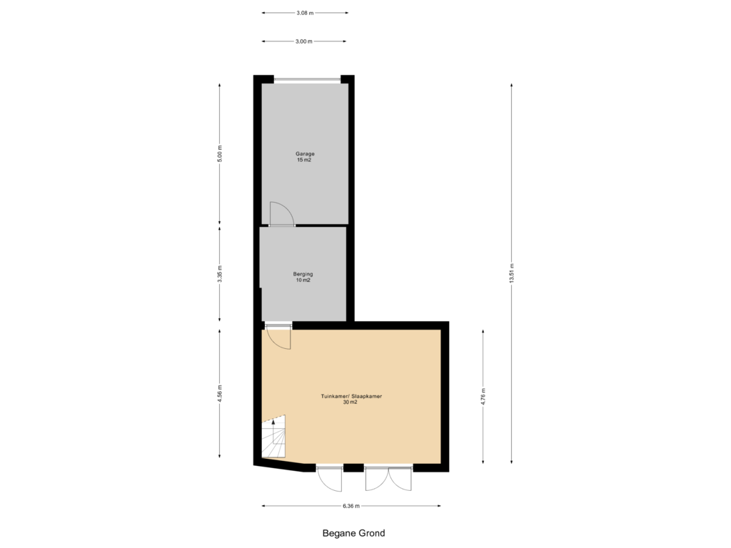 Bekijk plattegrond van Begane Grond van Breevaarthoek 38