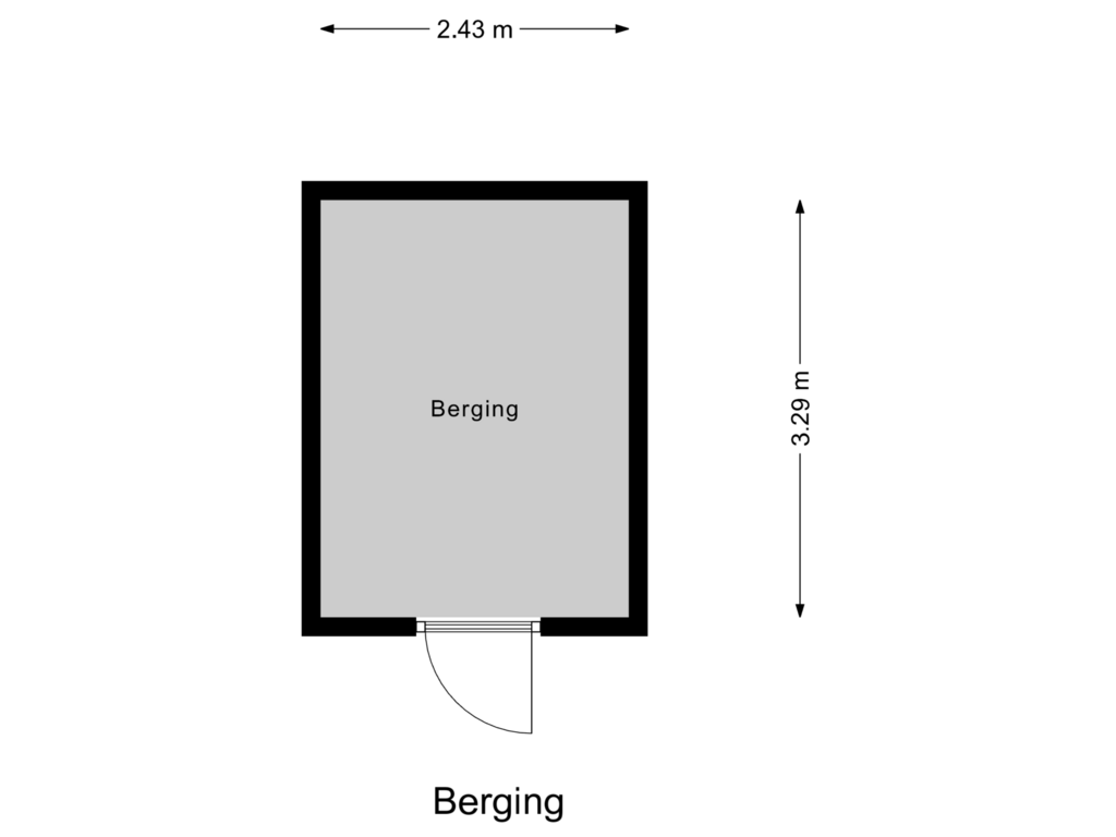 Bekijk plattegrond van Berging van Moermond 28