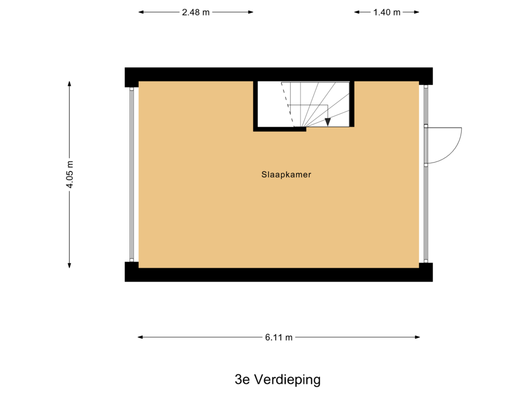 View floorplan of 3e Verdieping of Lunette 6