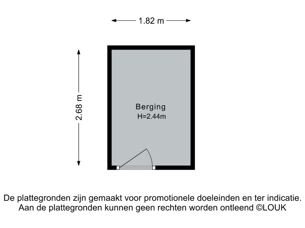 Bekijk plattegrond van Berging van Laan der Zeven Linden 71