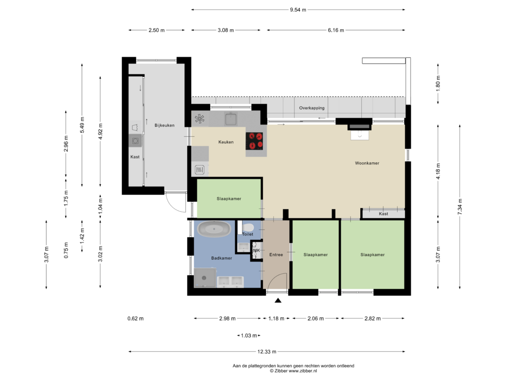 View floorplan of Begane Grond of Joossesweg 137