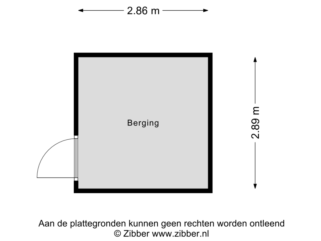 View floorplan of Berging of Joossesweg 137