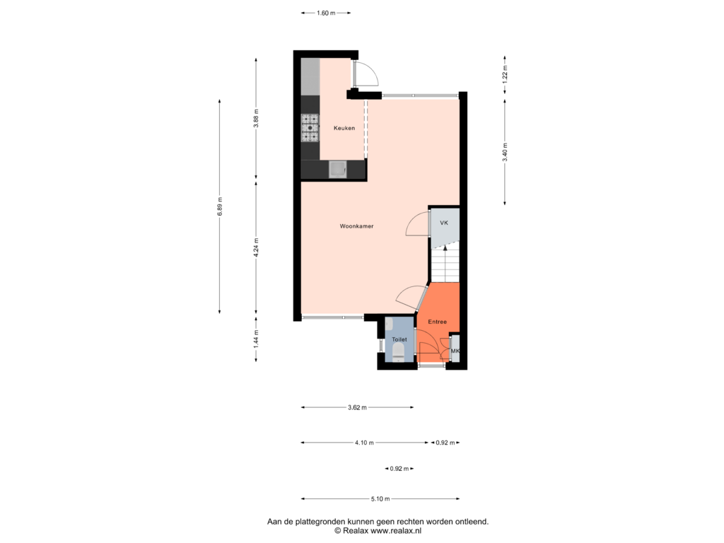 Bekijk plattegrond van Begane grond van De Schutte 11