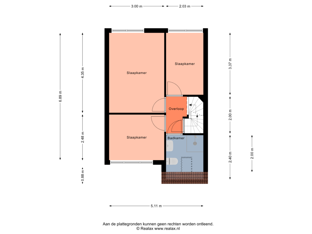 Bekijk plattegrond van Verdieping 1 van De Schutte 11