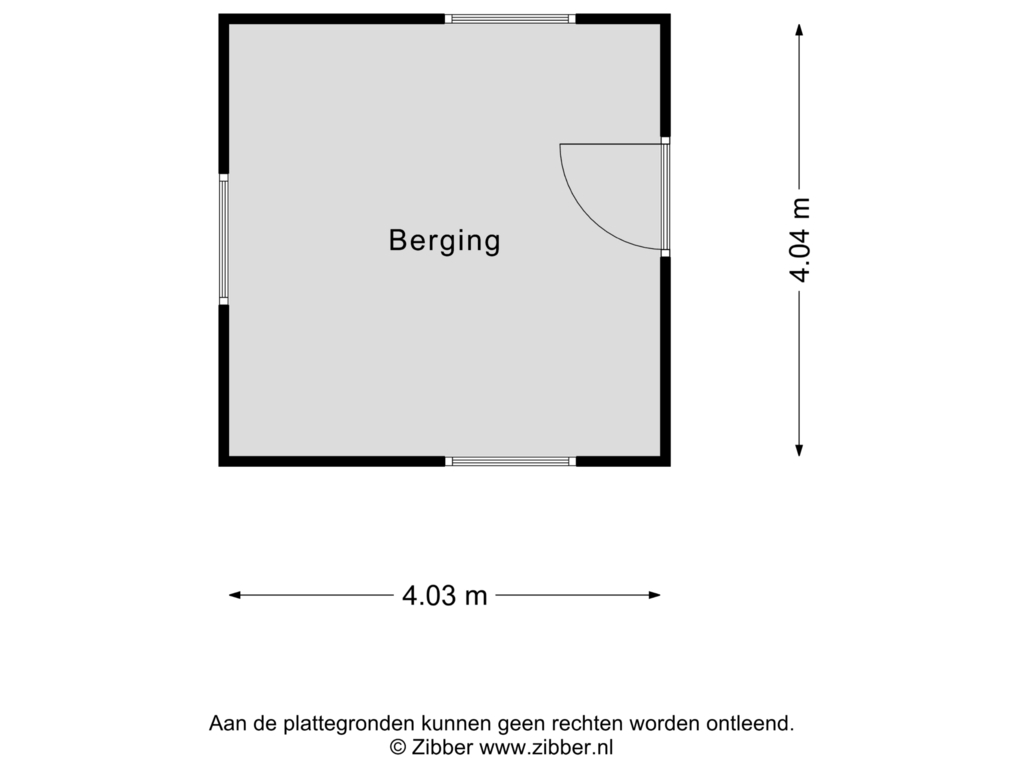 Bekijk plattegrond van Berging van Sprangsevaart 10