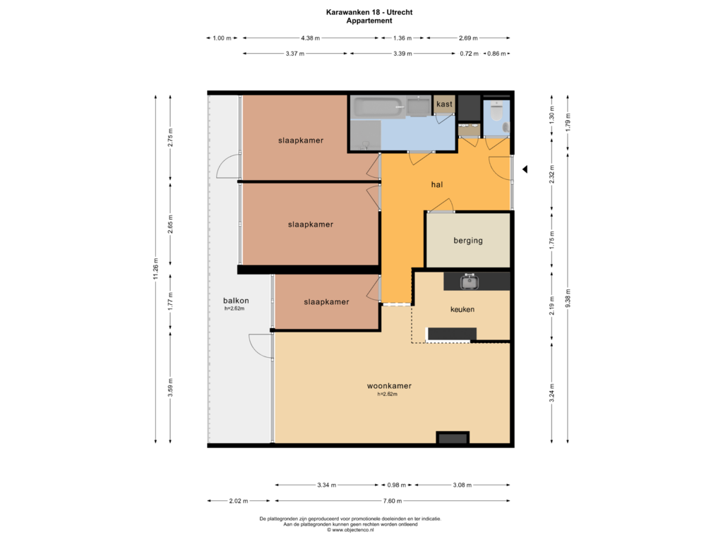 Bekijk plattegrond van APPARTEMENT van Karawanken 18