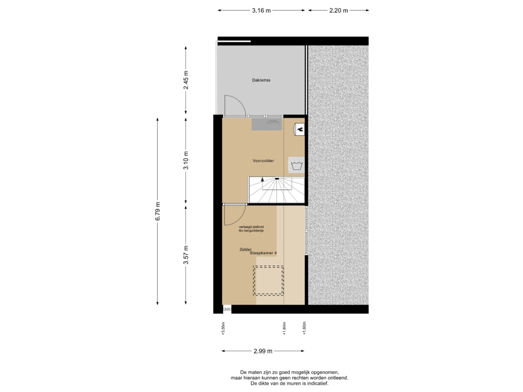 View floorplan of 2e Verdieping of Hoefbladlaan 57