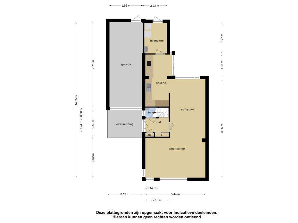 Bekijk plattegrond van Begane grond van Zandhei 19