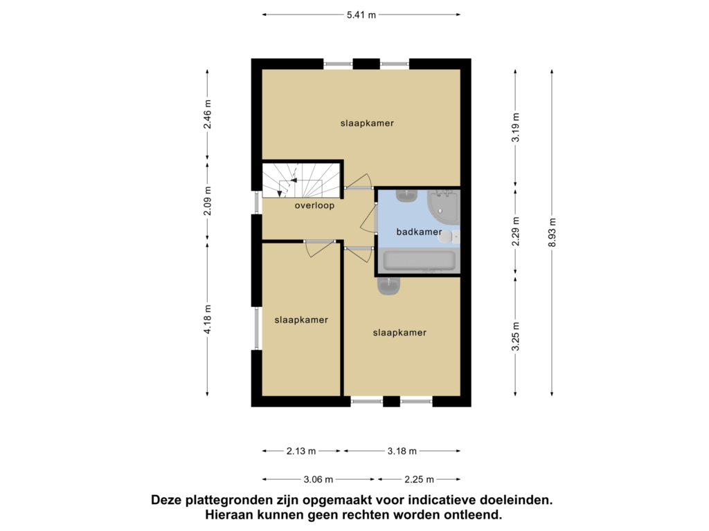 Bekijk plattegrond van 1e verdieping van Zandhei 19