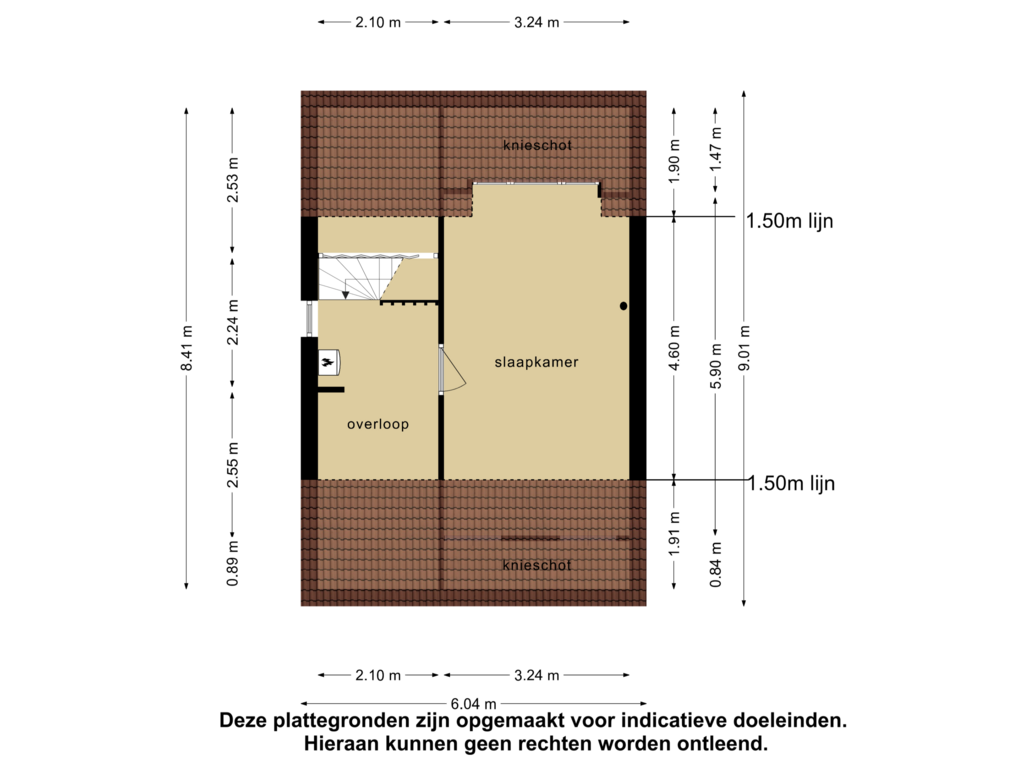 Bekijk plattegrond van 2e verdieping van Zandhei 19