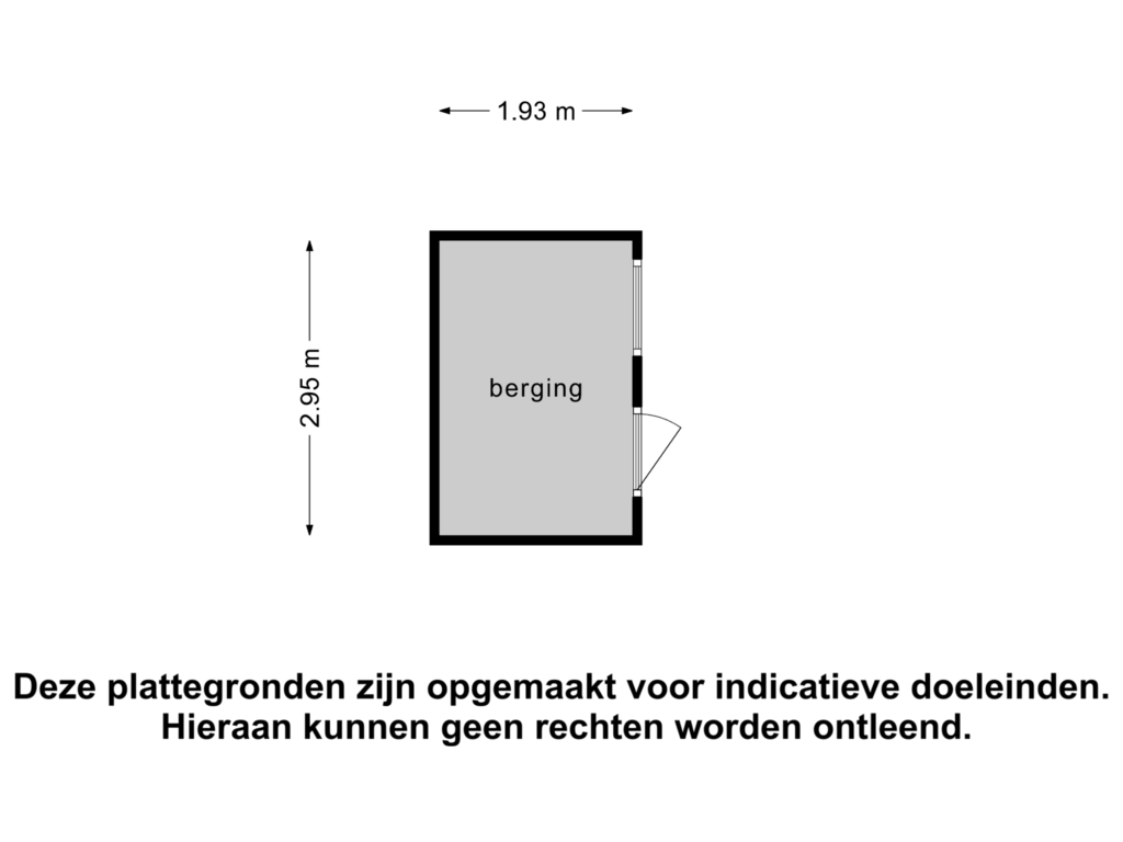 Bekijk plattegrond van Berging van Zandhei 19